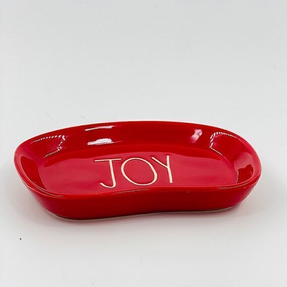 Rae Dunn Red Joy Soap Dish - Picture 1 of 6